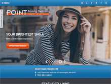 Tablet Screenshot of pointfamilydentistry.com